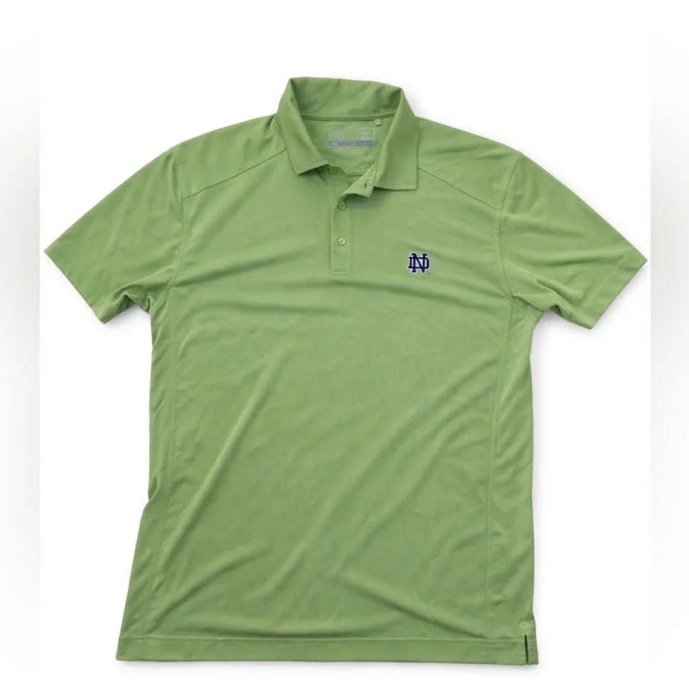 Cutter & Buck Men’s XL DryTec Golf‎ Polo Notre Dame Fighting Irish ND Logo Green
